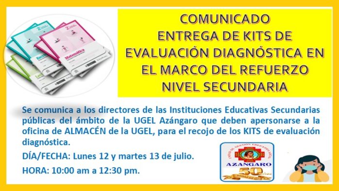 comunicado y orientaciones para la distribuciÓn y aplicaciÓn del kit de